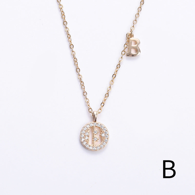 Customized Silver Necklace for Women-Personalized initial name necklace-Best Gifts Maid of Honor Gift Flower Girl Mother of the Bride