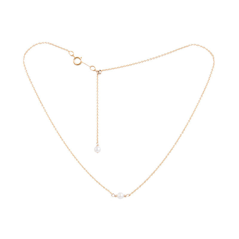 Fresh Water Single Pearl Necklace