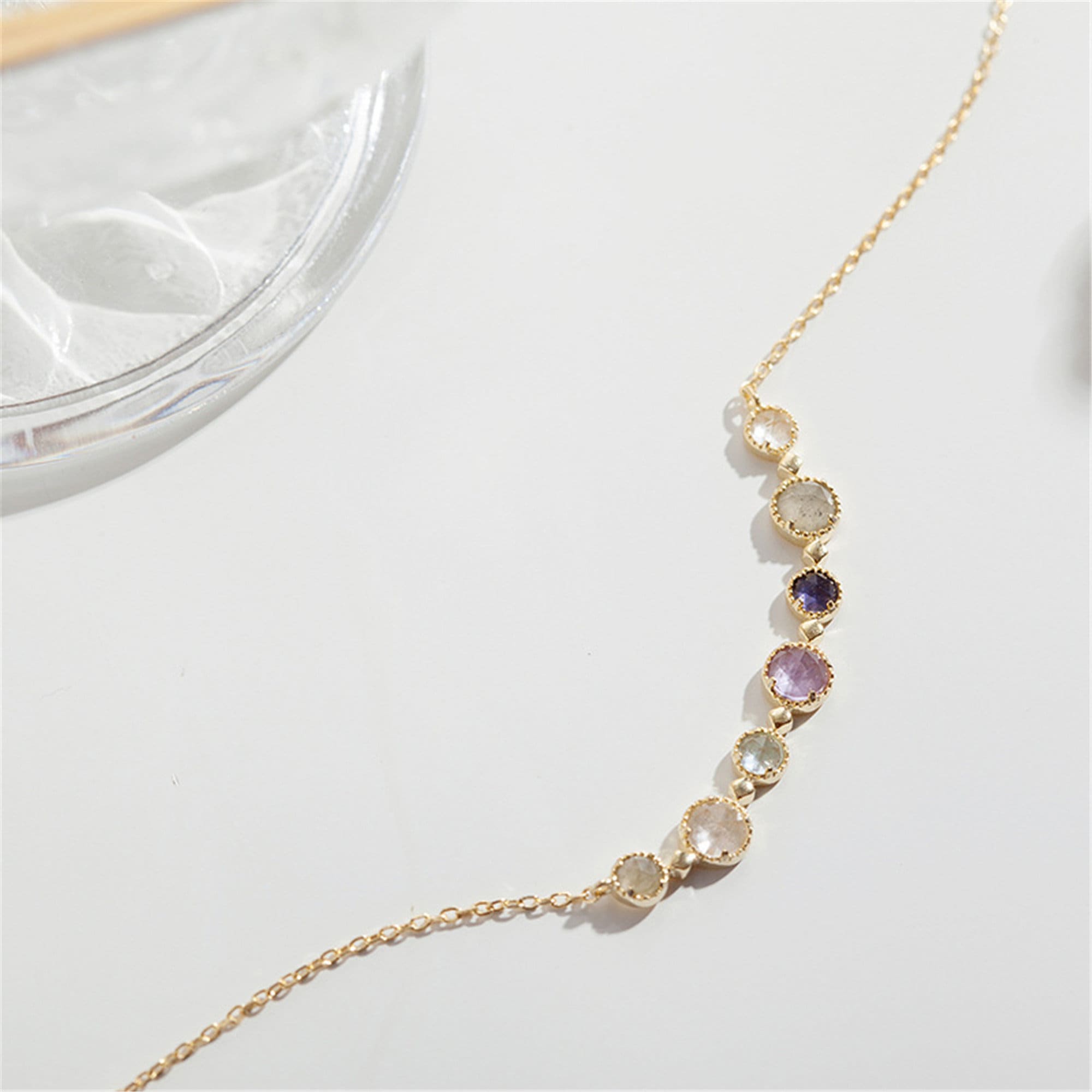 Birthday Gift for mothers,girlfriends, sisters l Crystal Birthstone Necklace | BEST SELLER| Bridesmaid| 14k Gold Filled Chain