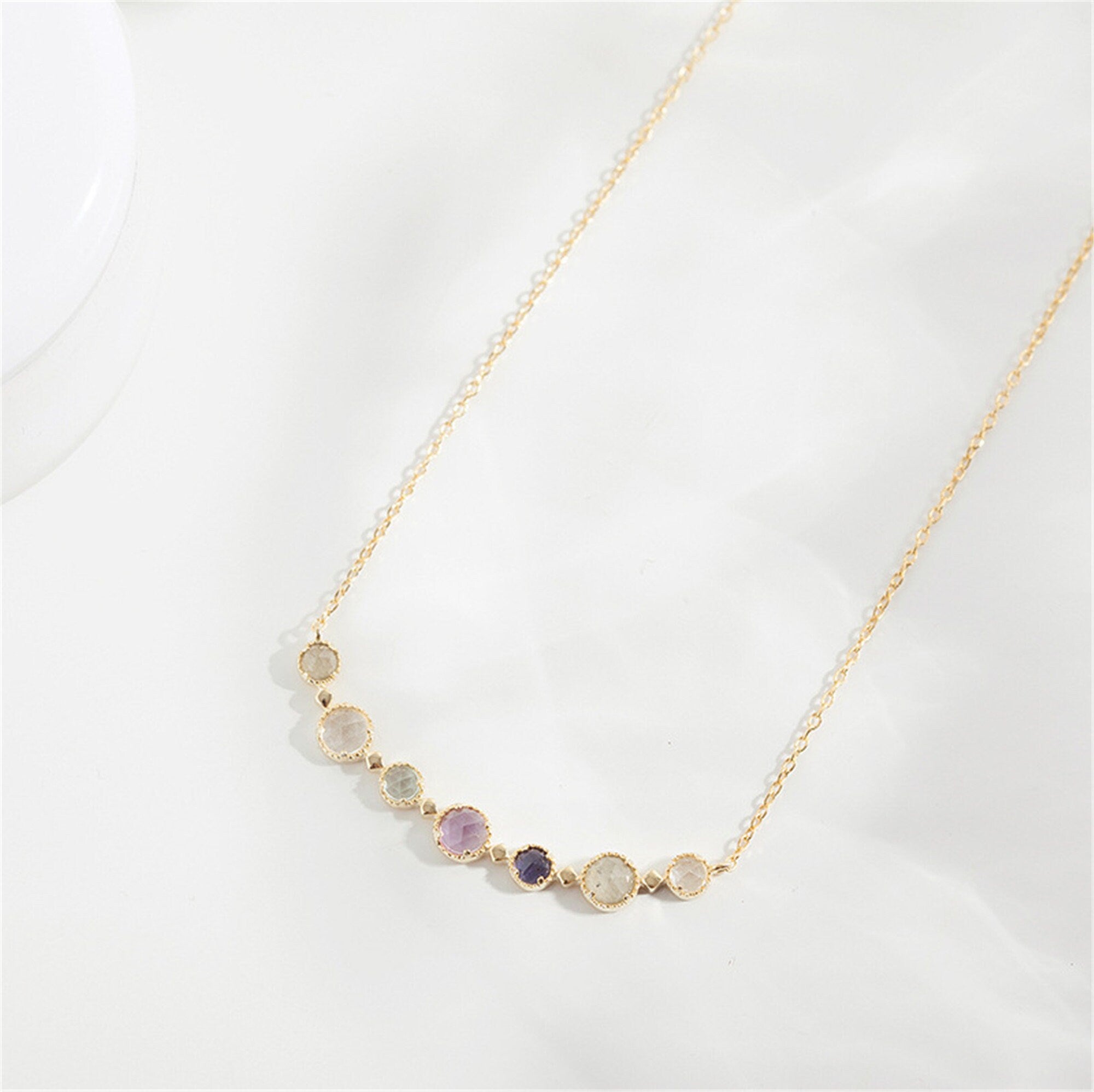 Birthday Gift for mothers,girlfriends, sisters l Crystal Birthstone Necklace | BEST SELLER| Bridesmaid| 14k Gold Filled Chain