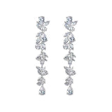 Luxury designer handmade Wedding CZ earrings, Solitaire Diamond Earrings,shining earrings, Bridal gift