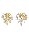 Pearl Cascade Stud Earrings