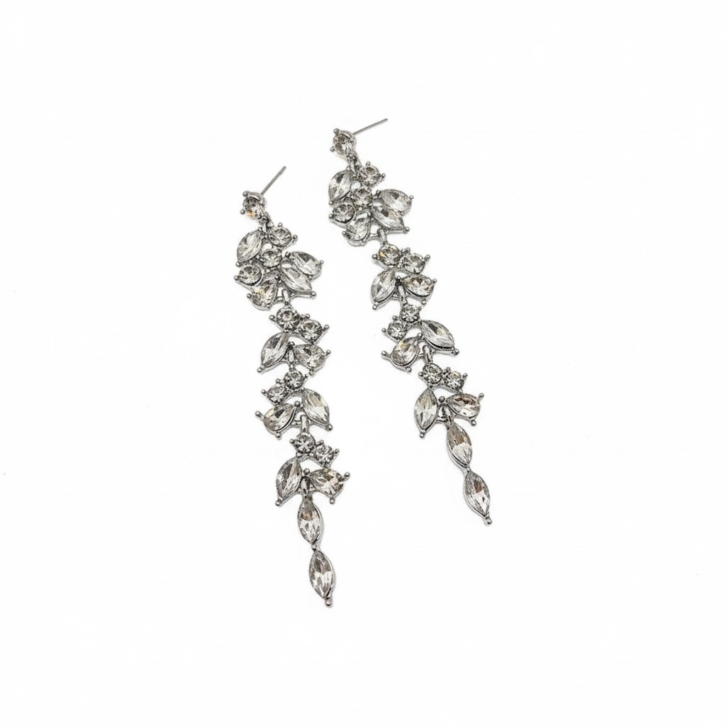 Crystal Vine Drop Earrings