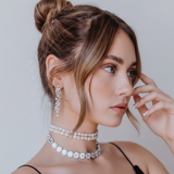 Crystal Vine Drop Earrings