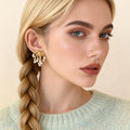 Pearl Cascade Stud Earrings