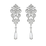 Luxury Teardrop bridal earrings - wedding earrings - bridal jewelry - bridesmaids earrings