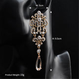 Luxury Teardrop bridal earrings - wedding earrings - bridal jewelry - bridesmaids earrings