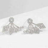 Wing gold Earrings, Earrings jacket,Ear crawler,Ear Climber, Bride Earrings, Prom Earrings,earrings for woman,  Birthday gift