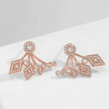 Wing gold Earrings, Earrings jacket,Ear crawler,Ear Climber, Bride Earrings, Prom Earrings,earrings for woman,  Birthday gift