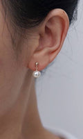 14 K gold Pearl Drop Earrings