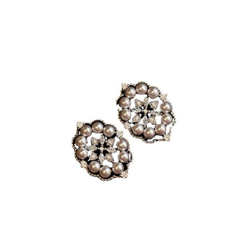 Fresh Water Pearl designer vintage Lace Pearl earrings