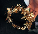 Handmade Jewelry Gold Baroque Headbands