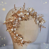 Handmade Jewelry Gold Baroque Headbands