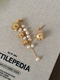 French flower Ear Climber Bridal Earrings