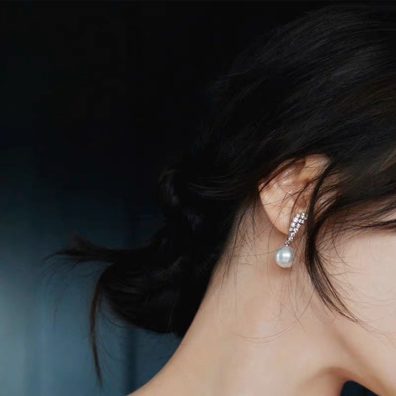 Freshwater pearl silver Earrings