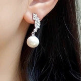 Freshwater pearl silver Earrings